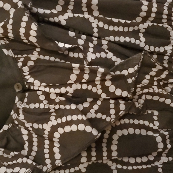 Old Navy black with gray sleeveless midi dress - Picture 5 of 6